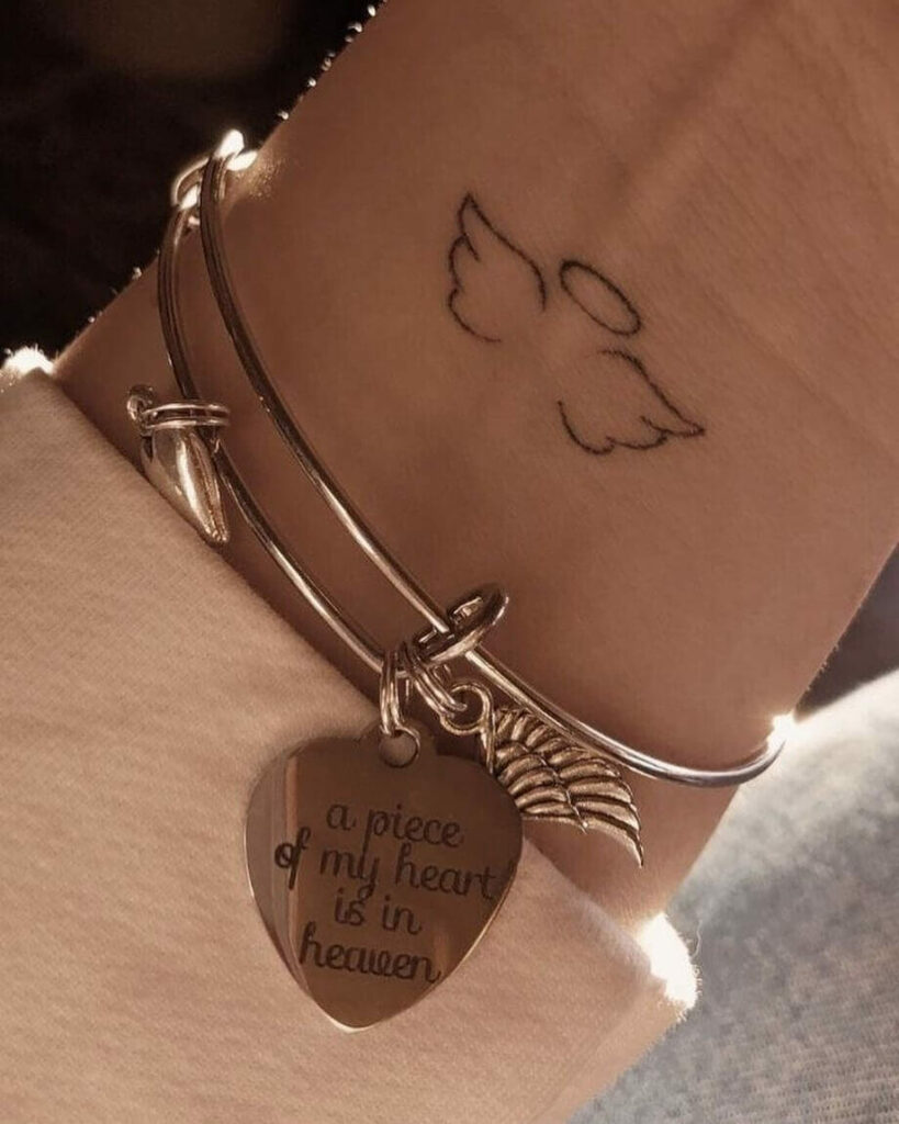 11+ Angel Outline Tattoo Ideas That Will Blow Your Mind! 11 Angel Wings Tattoo Outline