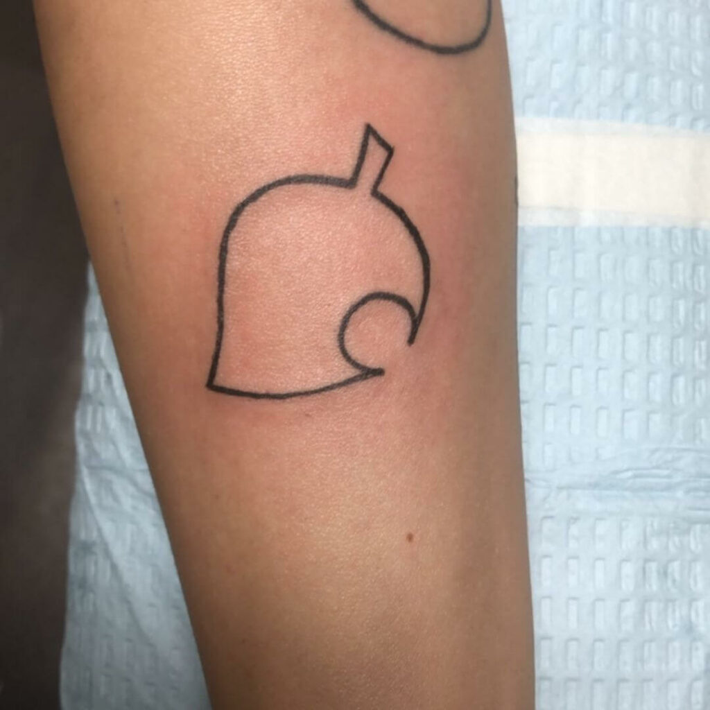 11+ Animal Crossing Tattoo Ideas That Will Blow Your Mind! 14 Animal Crossing Leaf Tattoo