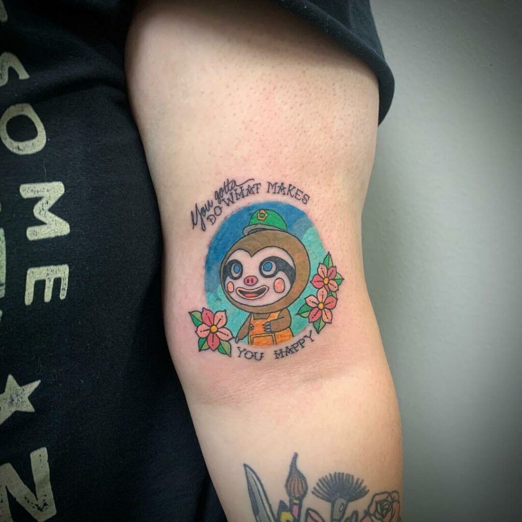 11+ Animal Crossing Tattoo Ideas That Will Blow Your Mind! 16 Animal Crossing Tattoo With Quote