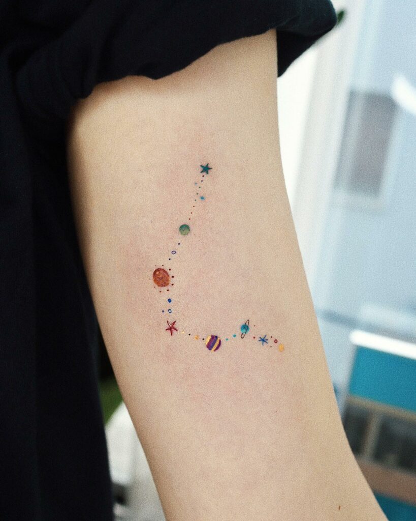 10+ Male Aquarius Tattoo Ideas That Will Blow Your Mind! 13 Animated Aquarius Constellation Tattoo