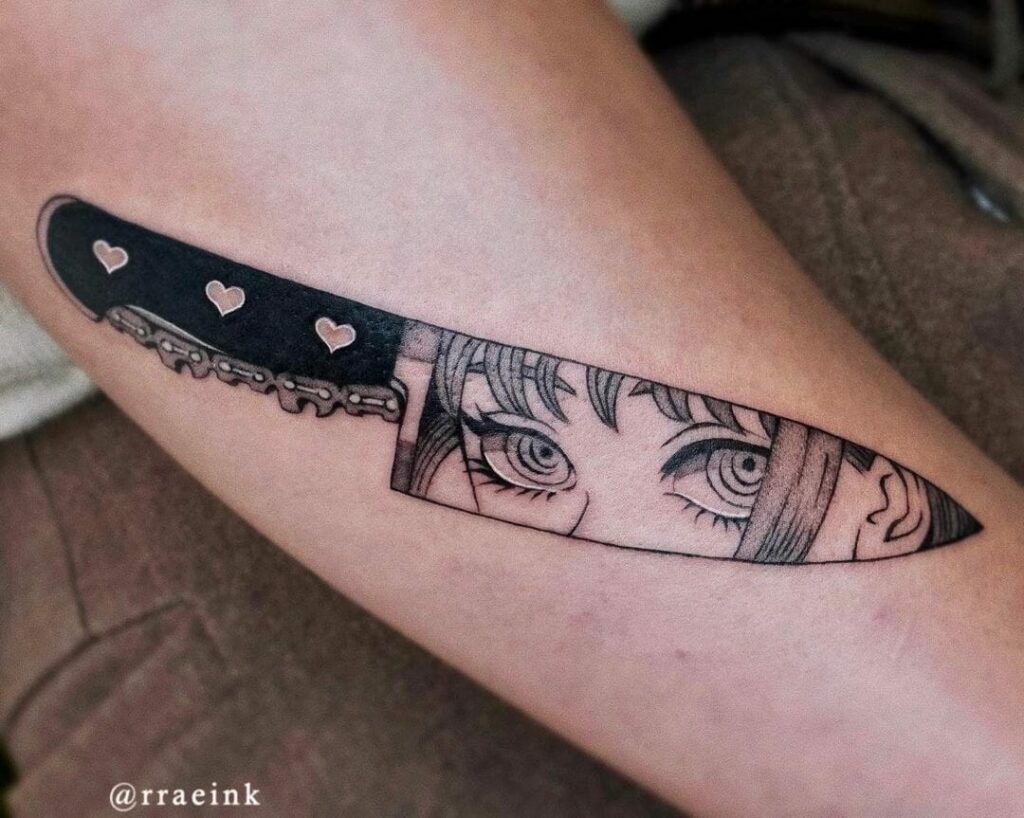 12+ Knife Tattoo Ideas To Inspire You! 19 Anime Knife Tattoo