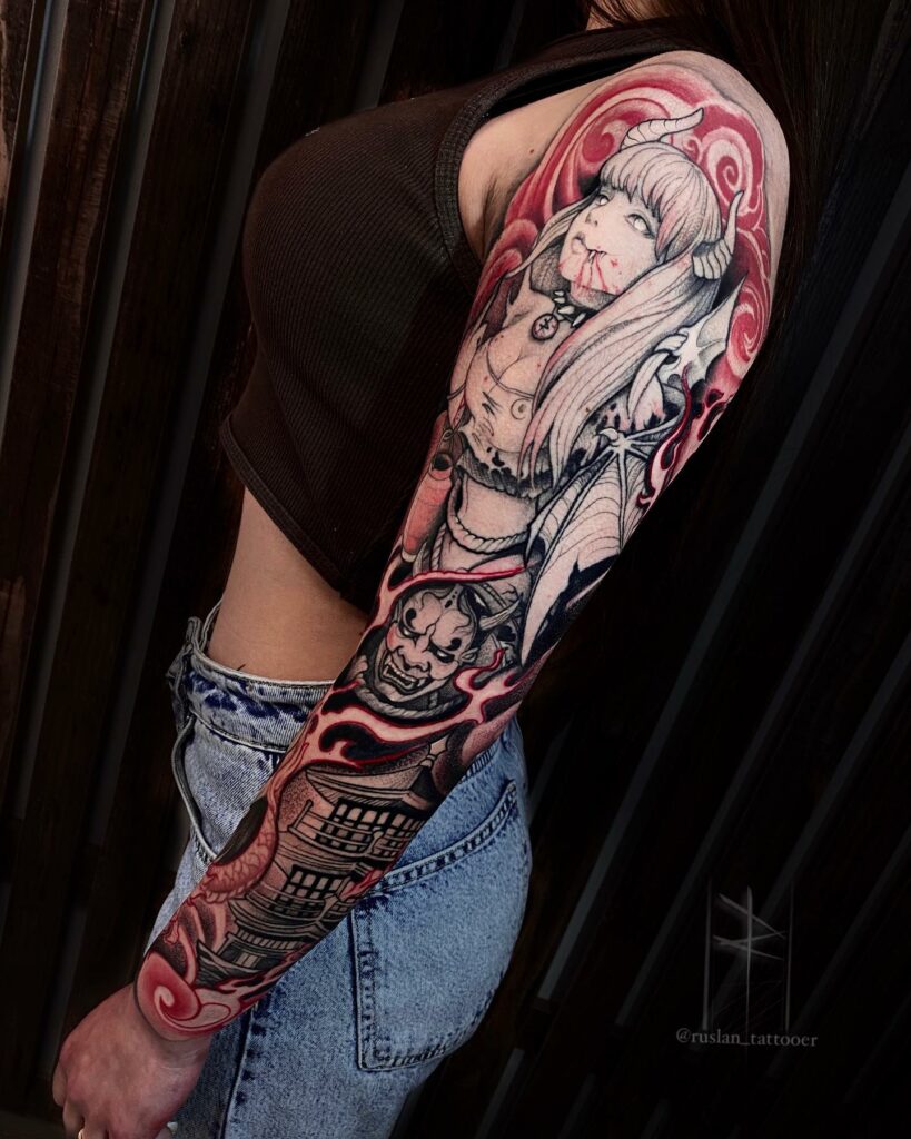 14+ Tattoo Styles Sleeve Ideas That Will Blow Your Mind! 13 Anime Sleeve Tattoos