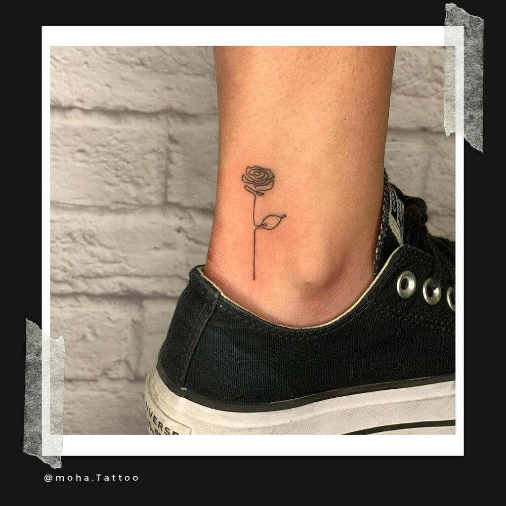 10+ Ankle Flower Tattoo Ideas That Will Blow Your Mind! 10 Ankle Flower Tattoo