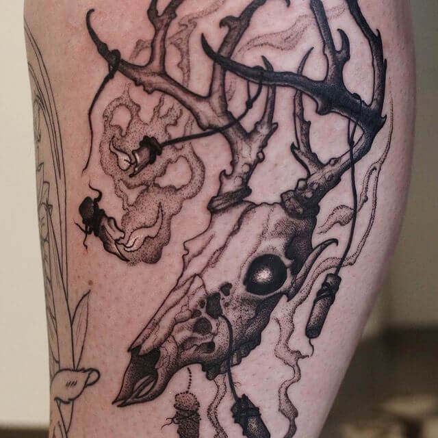 11 Latest Antler Tattoos To Inspire You In 2024! 10 Antler Tattoo