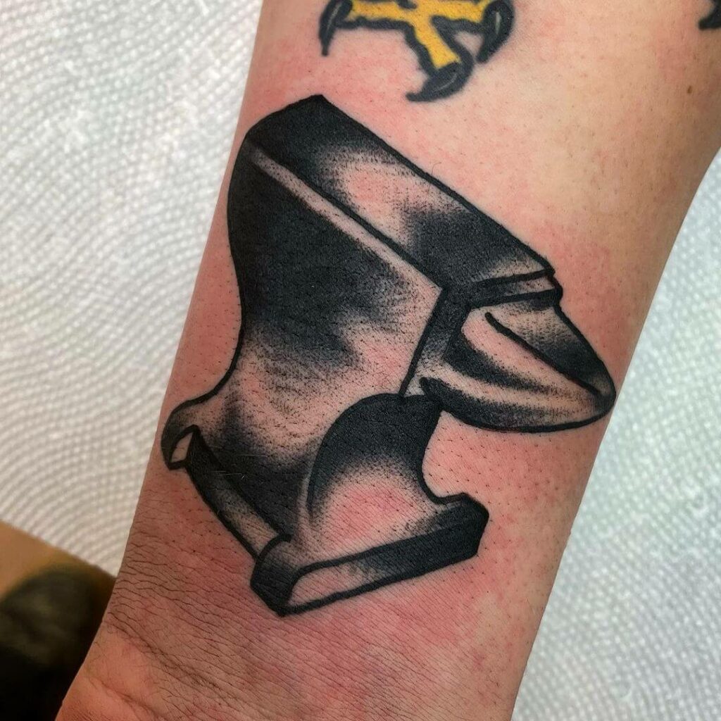 11 Latest Anvil Tattoos To Inspire You In 2024! 10 Anvi Tattoo