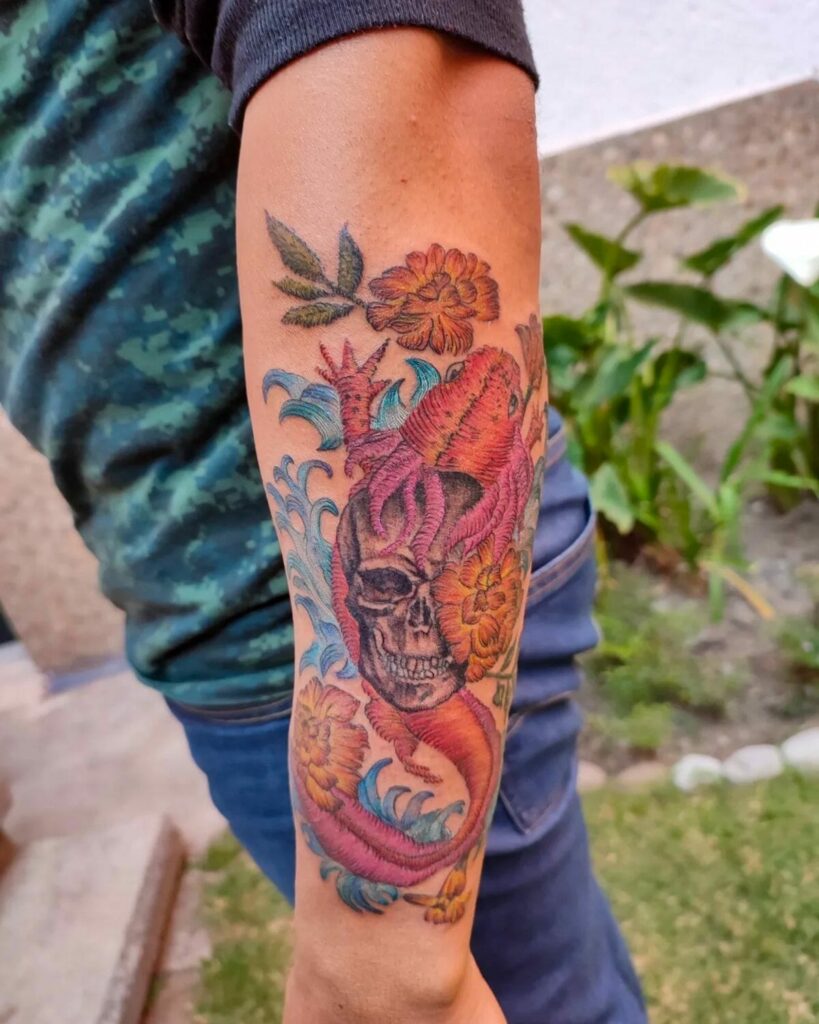 11+ Mexican Embroidery tattoo Ideas That Will Blow Your Mind! 12 The Specious Bewitcher Tattoo