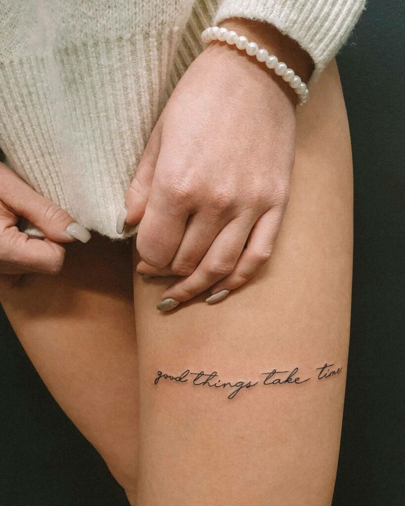 11+ Thigh Tattoo Sleeve Ideas That Will Blow Your Mind! 13 Simple Sleeve Tattoo With Quotes