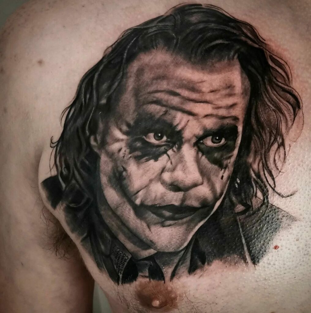 10+ Simple Joker Tattoo Ideas That Will Blow Your Mind! 17 Joker Chest Tattoo
