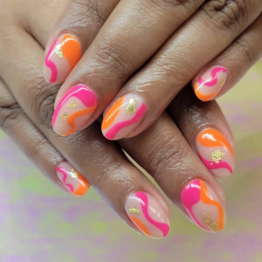 Get Peachy with 30 Peach Nail Designs for 2024 25 Groovy Graphics