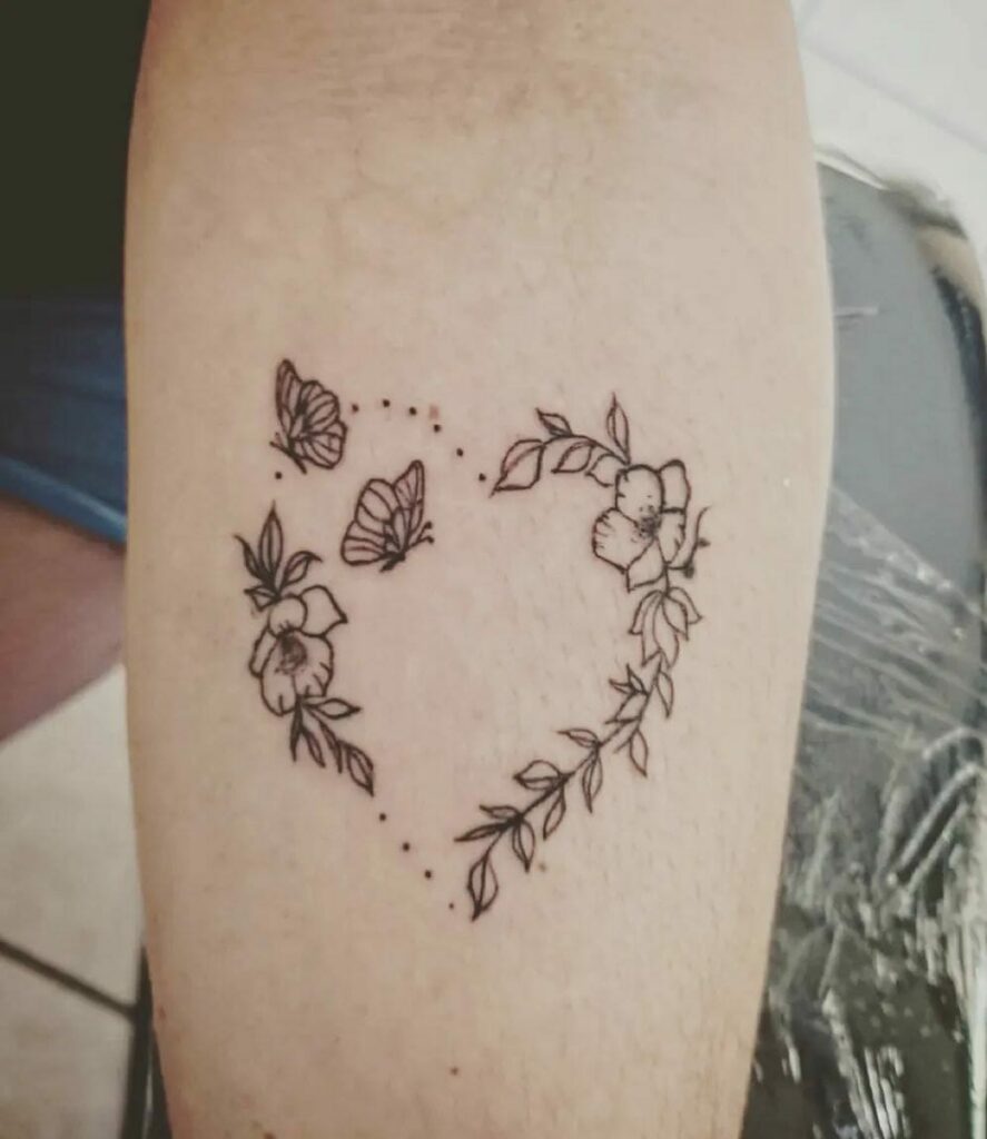 11+ Heart and Flower Tattoo Ideas That Will Blow Your Mind! 14 Feminine Flower And Heart Tattoo Designs