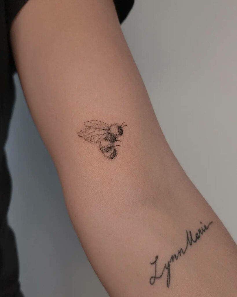 11+ Girly Bee Tattoo Ideas That Will Blow Your Mind! 18 Creative Girly Bumble Bee Tattoo Designs