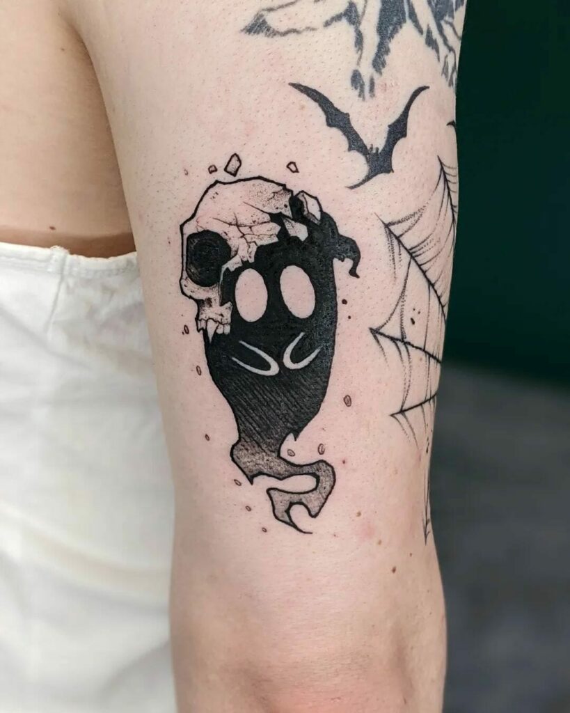 11 Ghost Tattoo Ideas for 2024 15 Tiny Spooky Tattoos