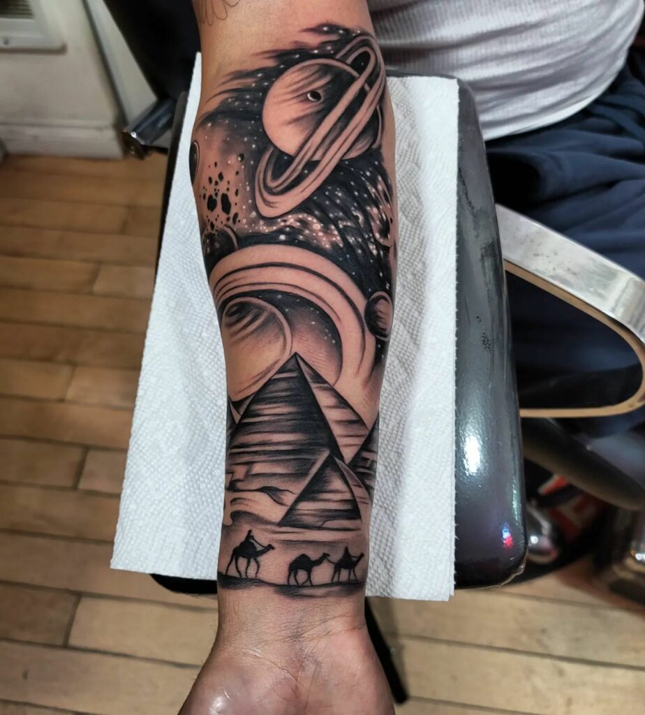 Amazing Pyramid Tattoo Designs + Their Meanings - Updated For 2024 10 Pyramid Tattoos
