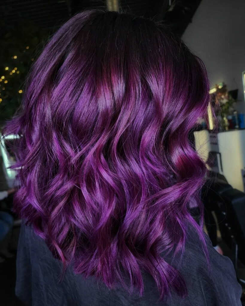 40 Purple Highlight Hair Ideas to Try in 2024 25 Velvet Purple