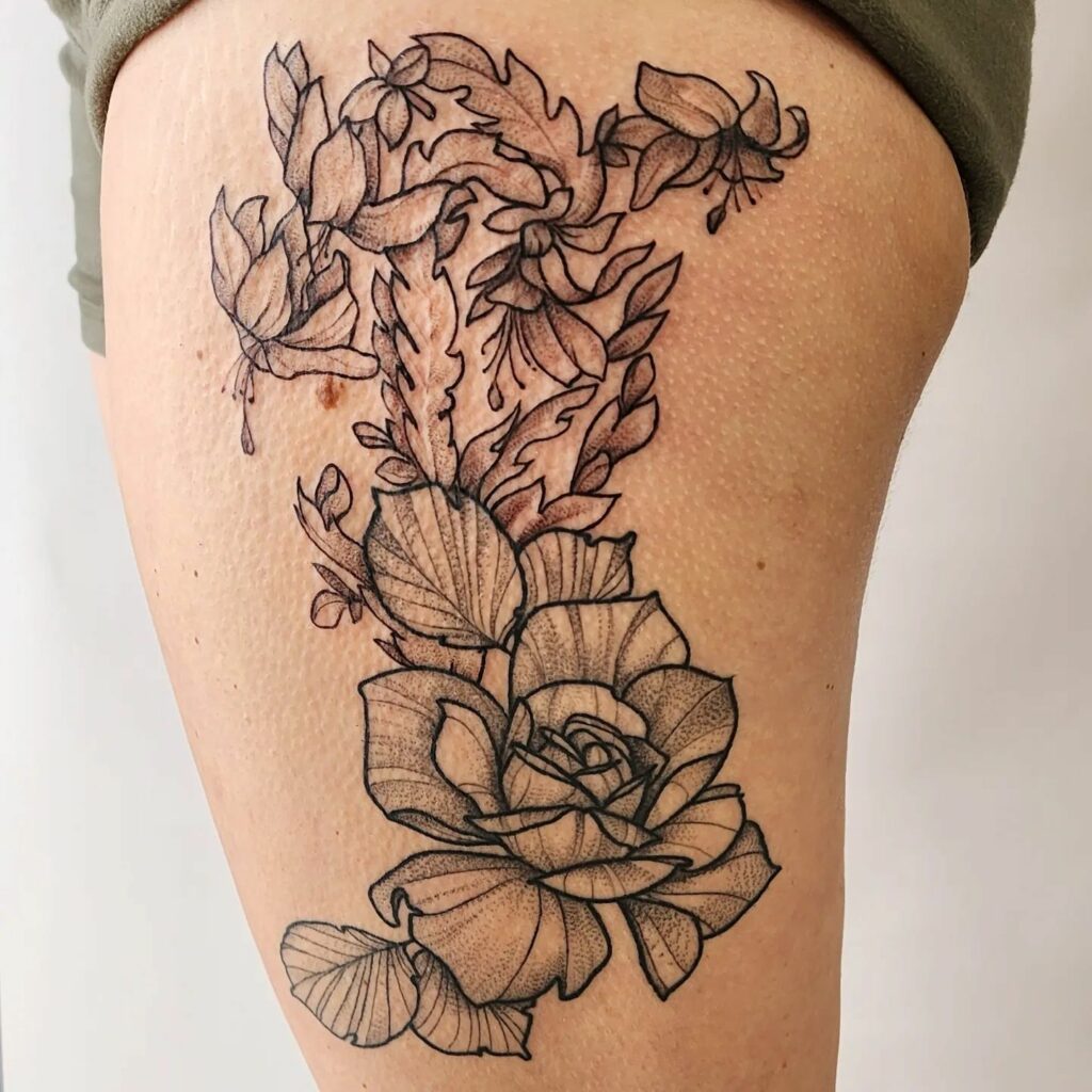 COOL CACTUS TATTOO DESIGNS + THEIR MEANINGS TO INSPIRE IN 2024 11 Christmas Cactus Tattoo