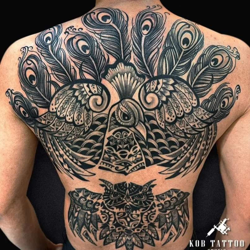Top 10 Peacock Tattoo Designs + Meanings In 2024 16 Peacock Tribal Tattoo