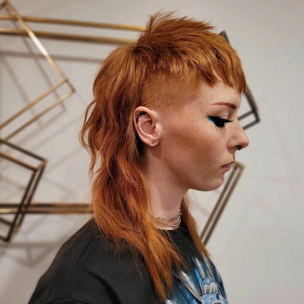 35 Modern Mullet Hairstyles to Experiment with in 2024 41 Straight Haircut with Shaved Sides