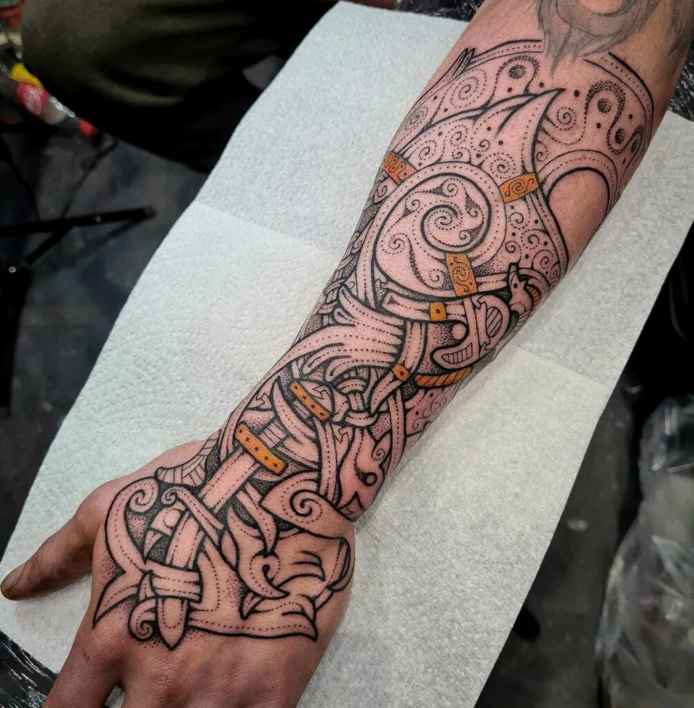20+ Amazing CELTIC TATTOOS + All Their Meanings! 17 The Warrior's Mark