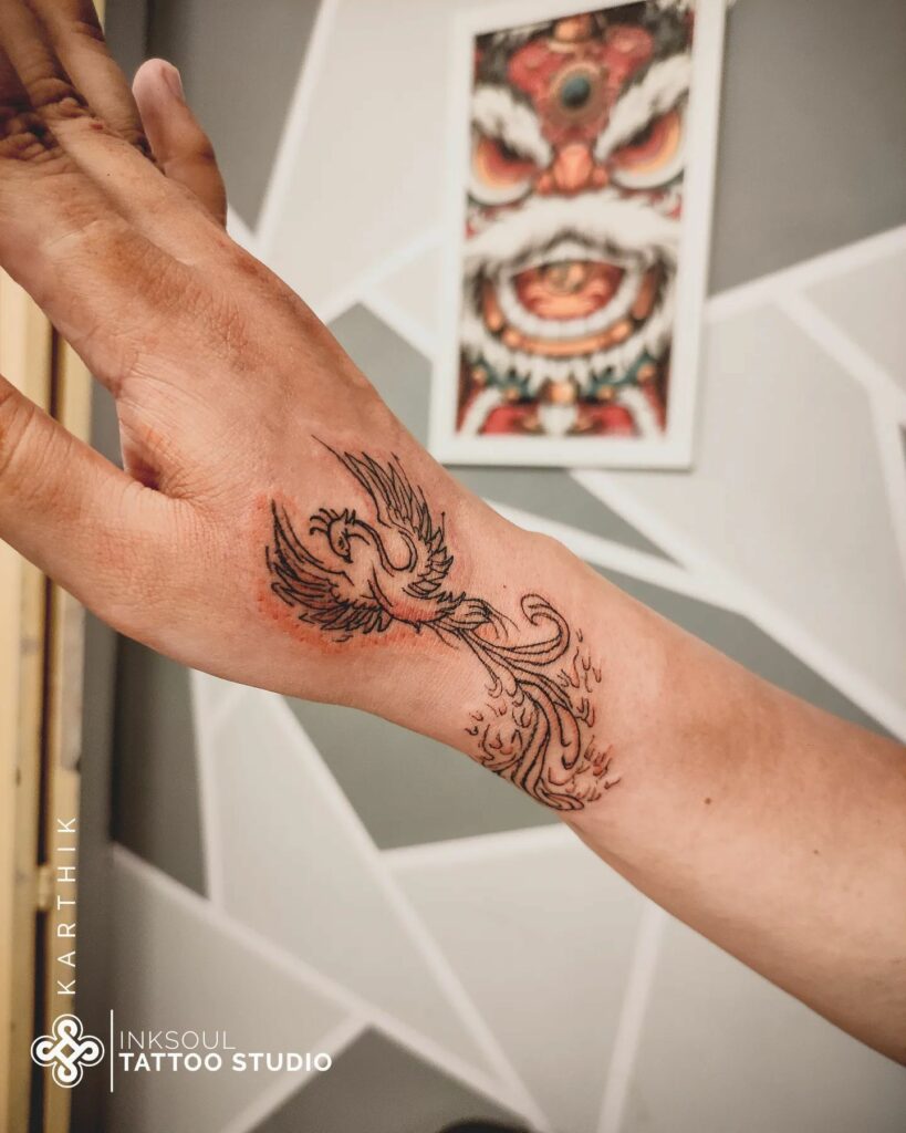 12+ Amazing PHOENIX TATTOO DESIGNS & Their MEANINGs - updated 2024 20 Small Phoenix Tattoo
