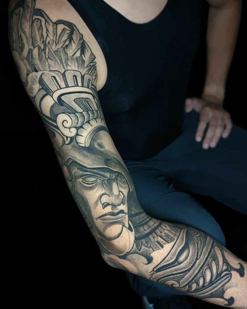 12 Best Aztec Tattoo Ideas In 2024 11 Aztec Warrior Tattoo