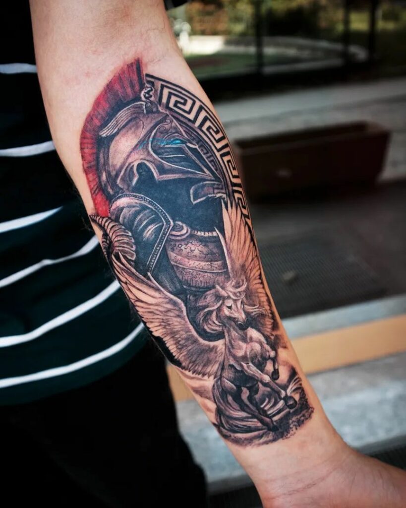 AWES0ME ANCIENT GREEK TATTOO DESIGNS + MEANINGS FOR 2024 14 Ares Tattoo