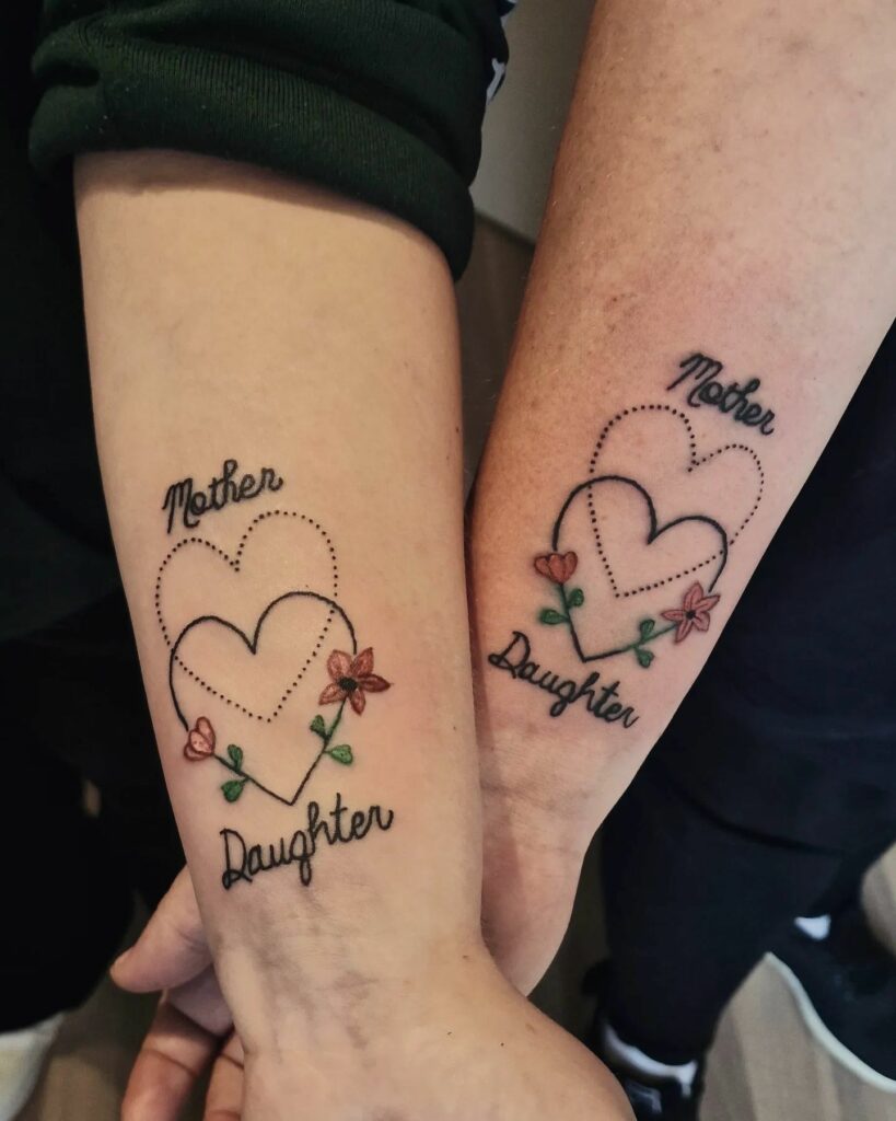 12+ BEAUTIFUL MOTHER AND DAUGHTER TATTOO IDEAS TO SHOWCASE YOUR LOVE 10 Mother-Daughter Matching Tattoo