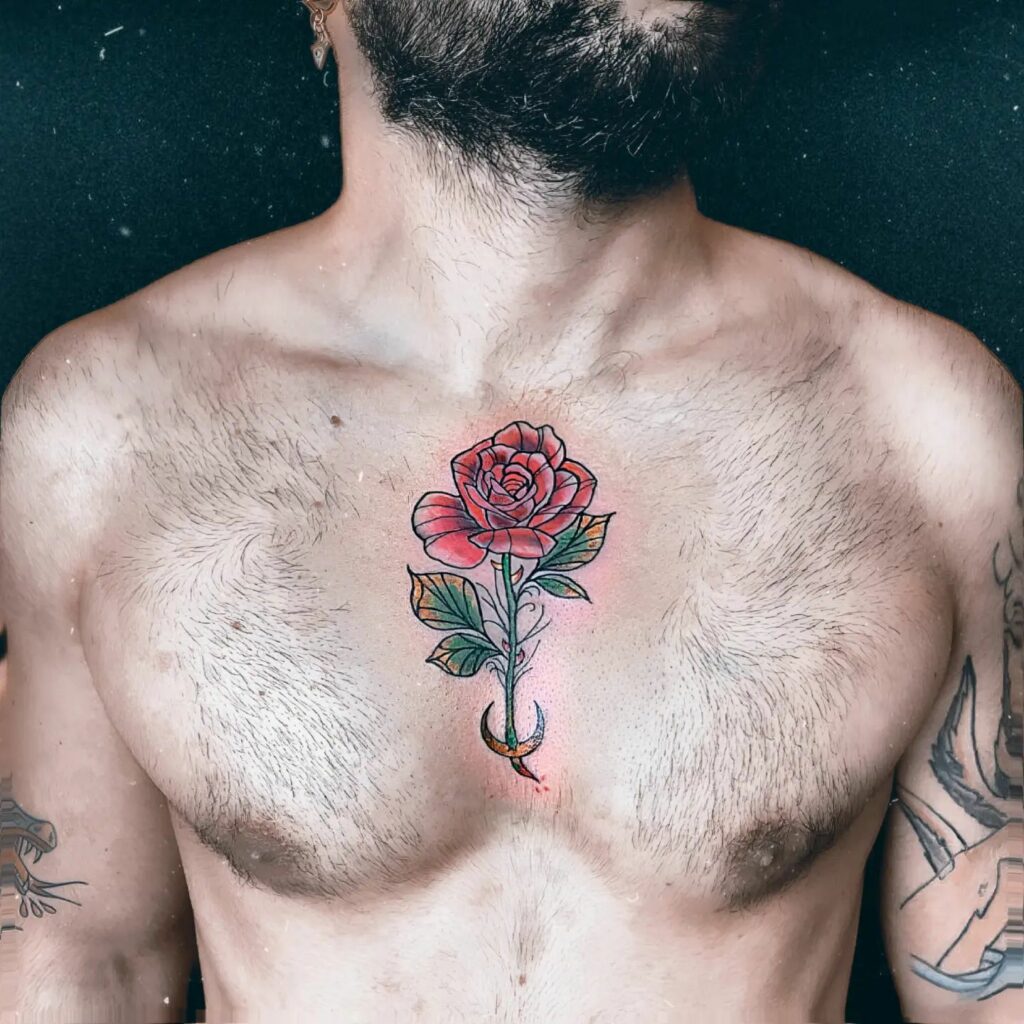 12+ Small Tattoos For Men To Inspire You in 2024 11 Small Chest Tattoo