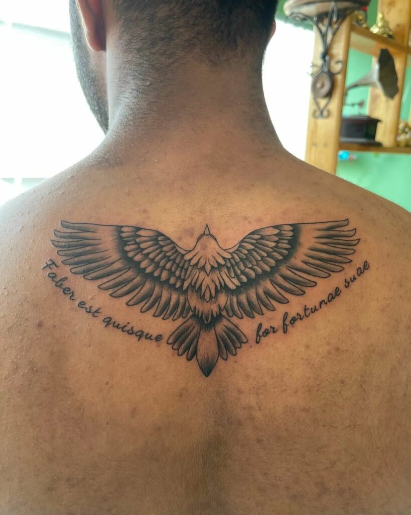 TOP 10 WING TATTOOS + MEANINGS WE'VE SEEN IN 2024 18 Eagle Wings Tattoo