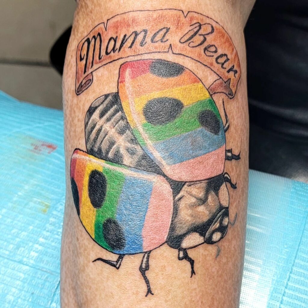10 Best Ladybug Tattoo Ideas In 2024! 14 Monochromatic Ladybug Tattoo