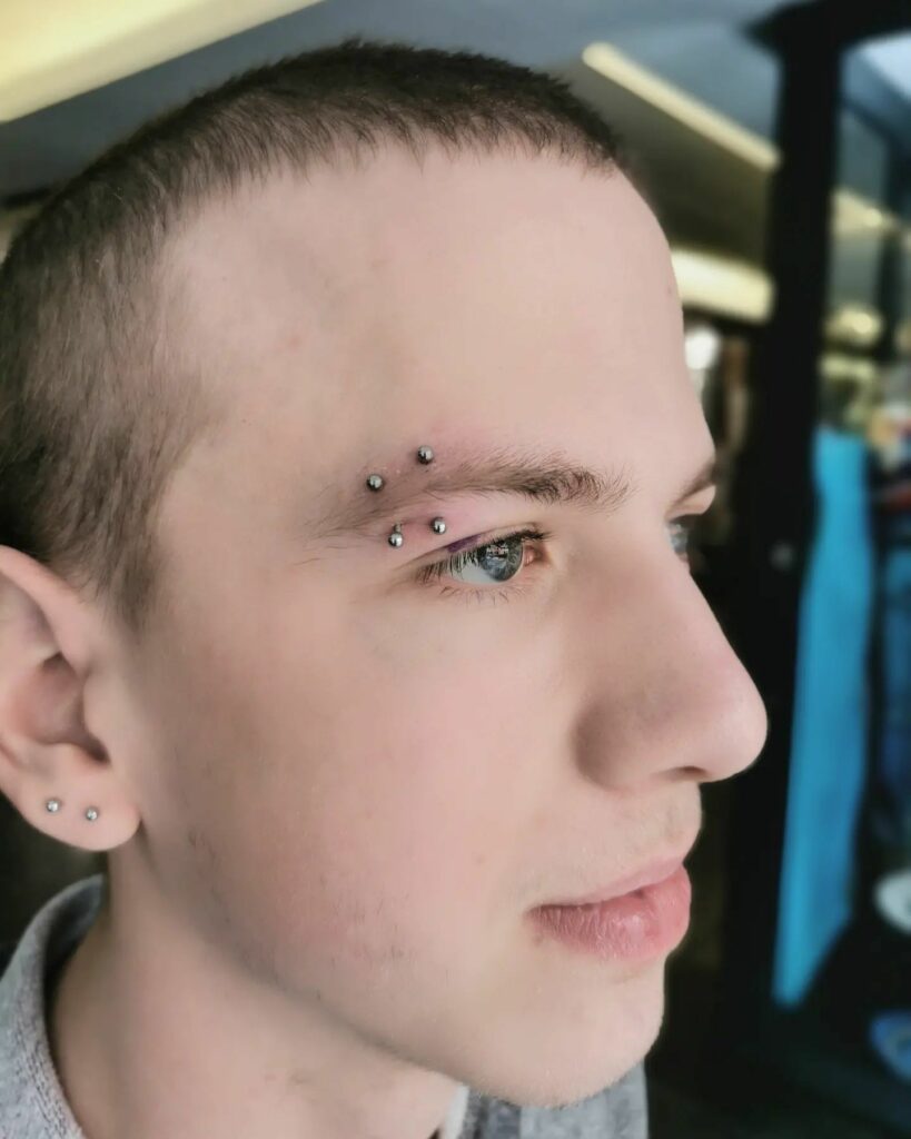 Eyebrow Piercing Ideas & Styles For 2024 13 Multiple Eyebrow Piercing