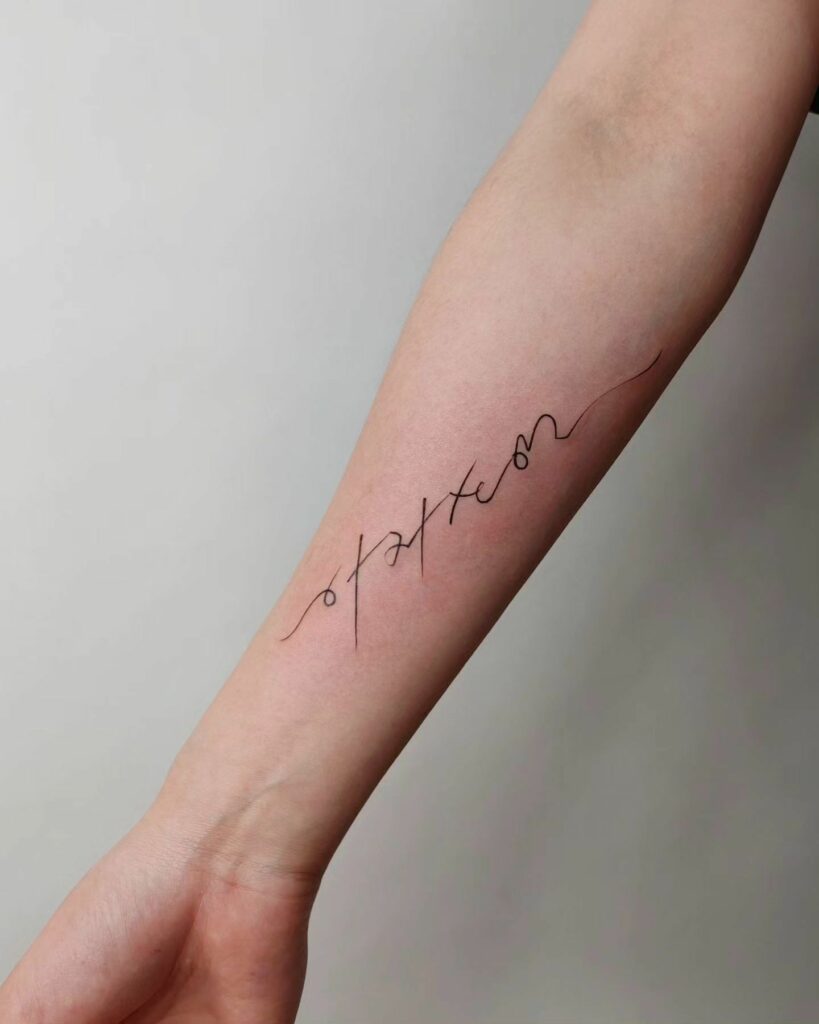 20+ AMAZING FOREARM TATTOOS FOR WOMEN - UPDATED FOR 2024 15 Name Forearm Tattoo