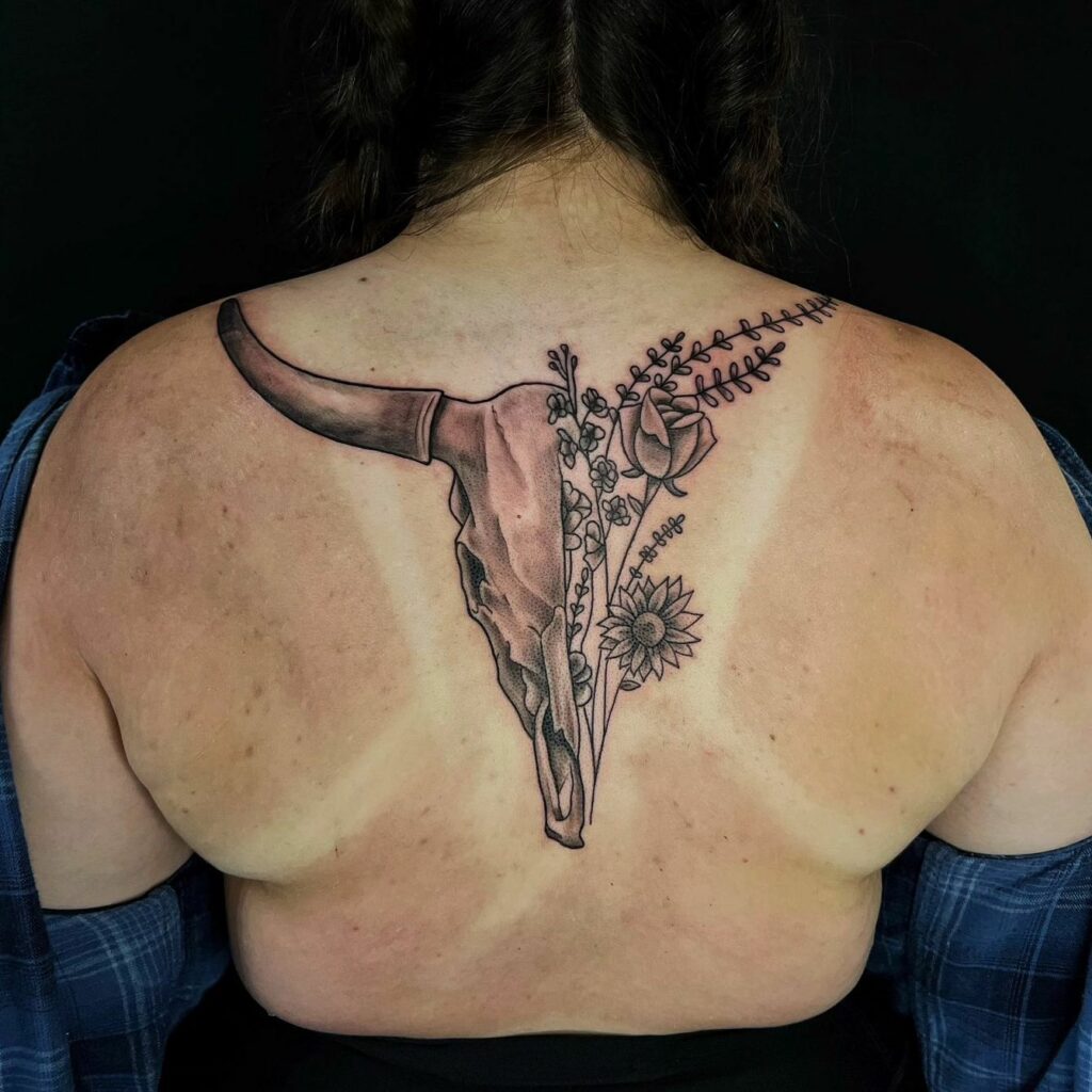 Amazing Bull Skull Tattoo Designs To Inspire You in 2024 14 Bull Skull Tattoo