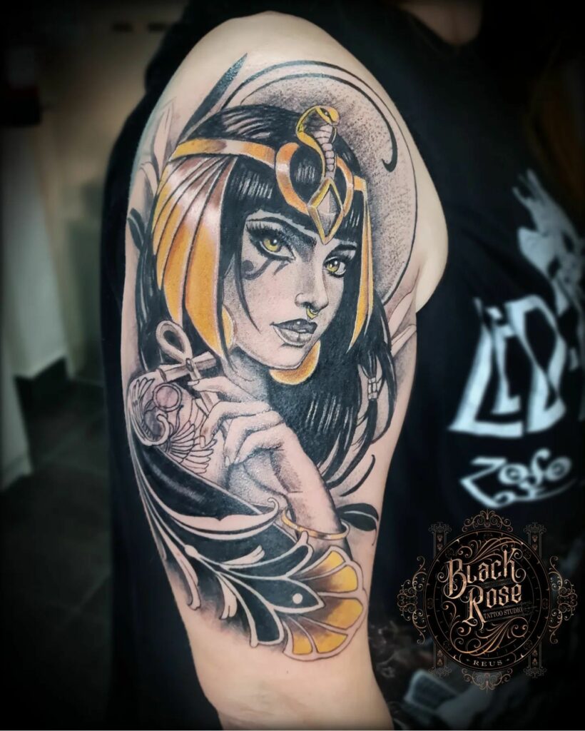 EGYPTIAN TATTOO IDEAS THAT WE LOVE IN 2024 10 Cleopatra Tattoos