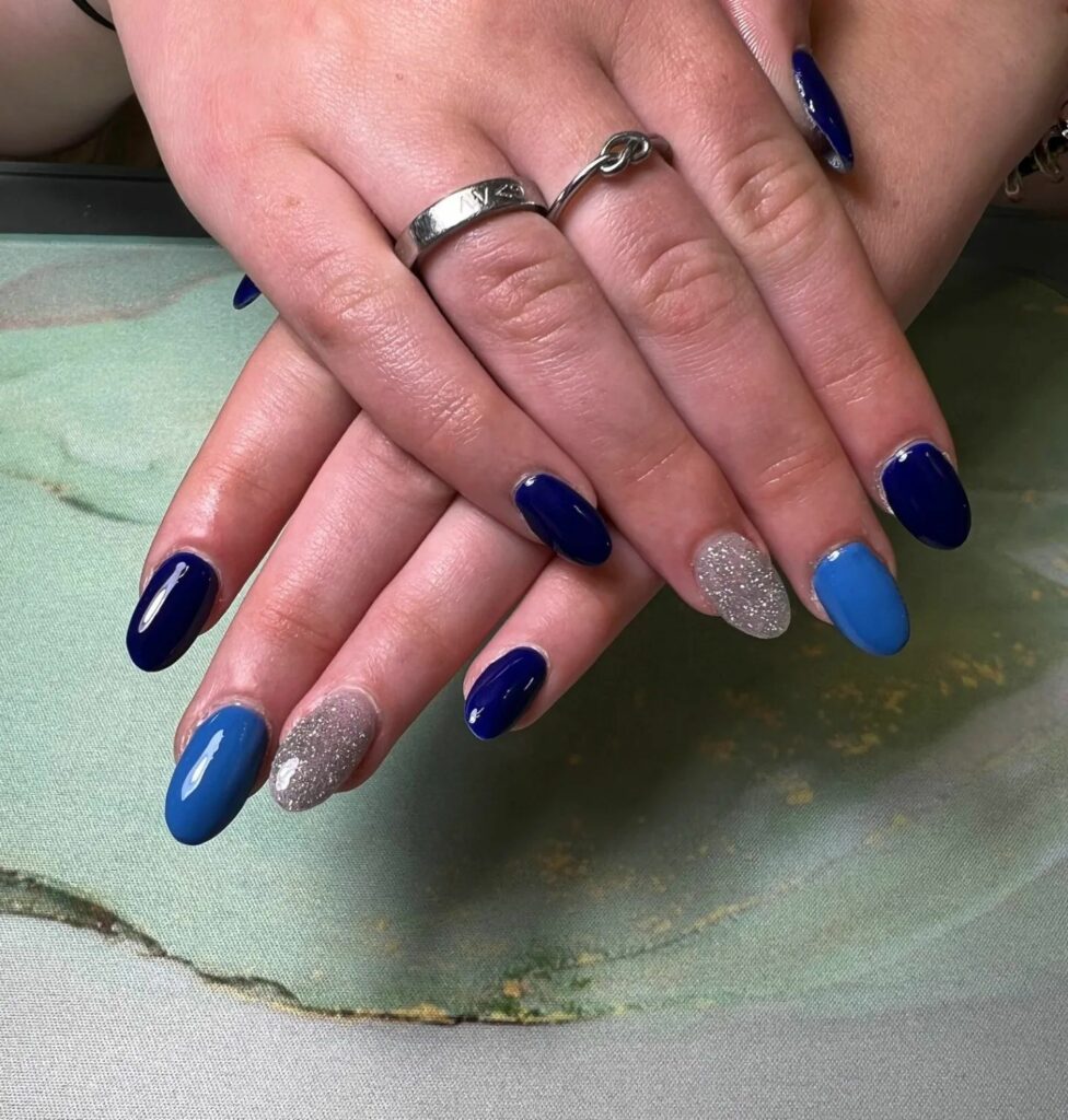 35 Latest Dark Blue Nail Designs To Try In 2024! 36 Royal And Dark Blue Fusion