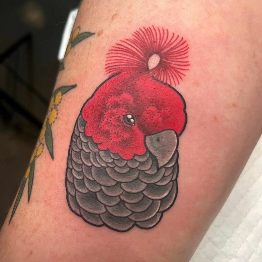 Beautiful Bird Tattoos For Women 33 Flight in Red