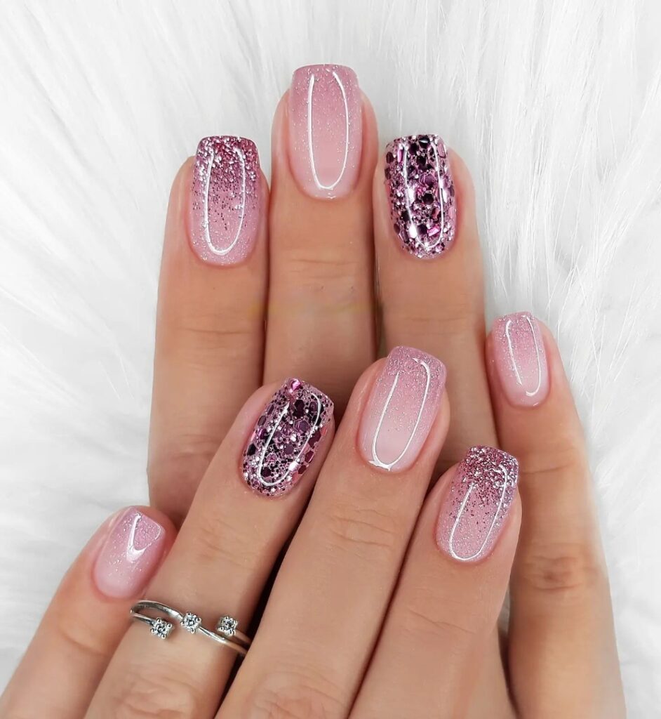 Experiment with 30 Short Square Nail Designs in 2024 11 Sparkling Square Nail Designs
