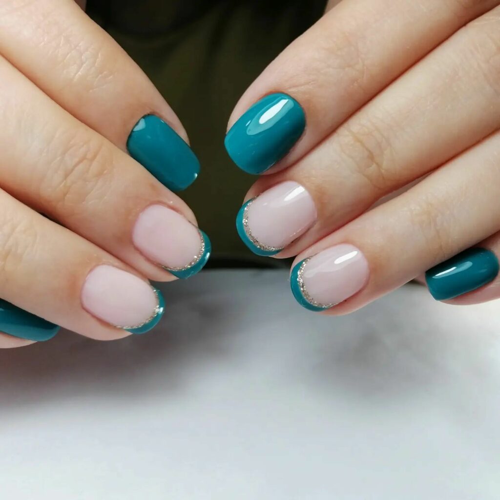 Dive into 60 Turquoise Nail Designs of 2024 43 Natural Nail Designs