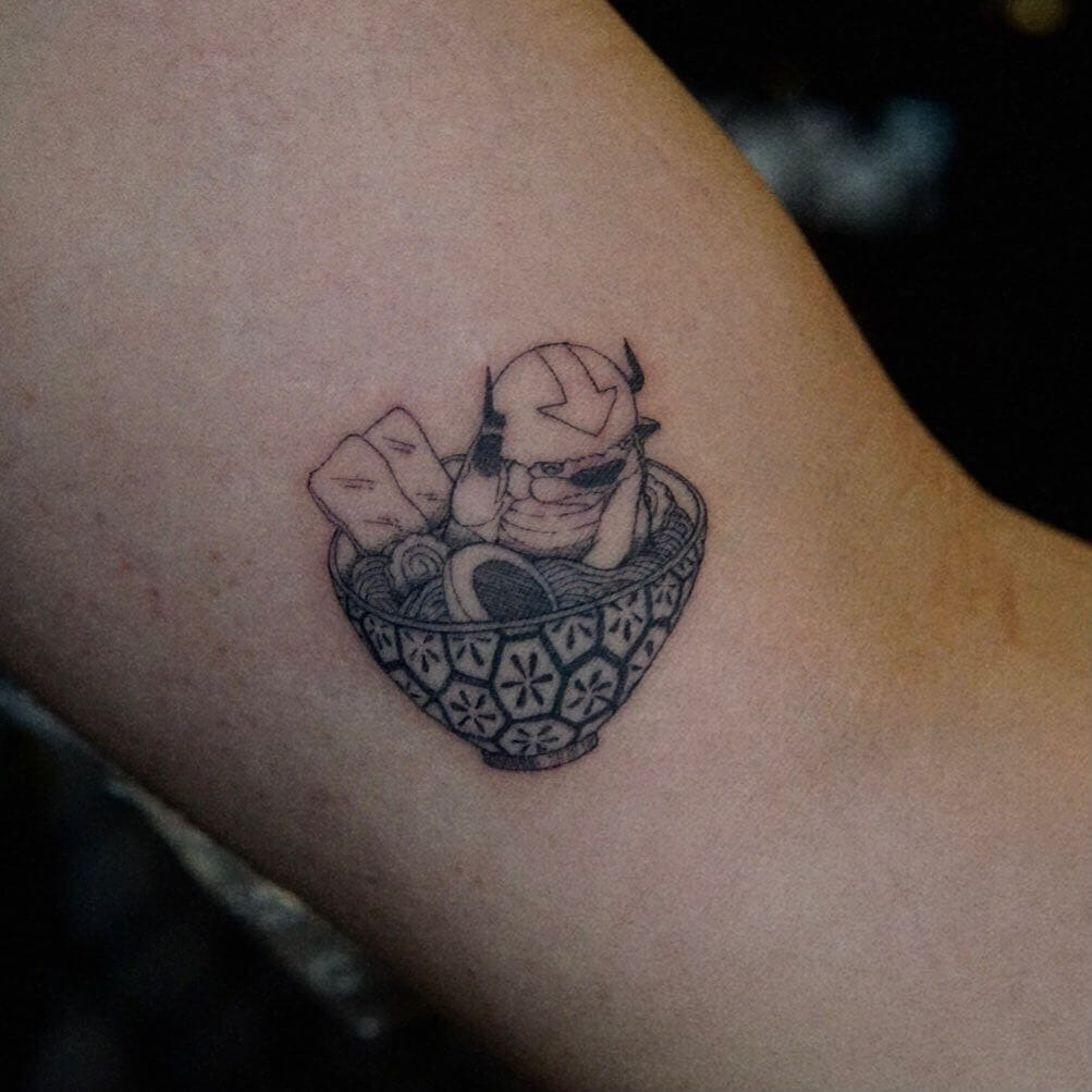 12 Latest Appa Tattoos To Inspire You In 2024! 21 Appa In A Bowl Tattoo