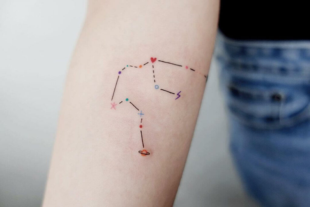 11 Latest Aquarius Constellation Tattoos To Inspire You In 2024! 11 Aquarius Star Constellation Tattoo