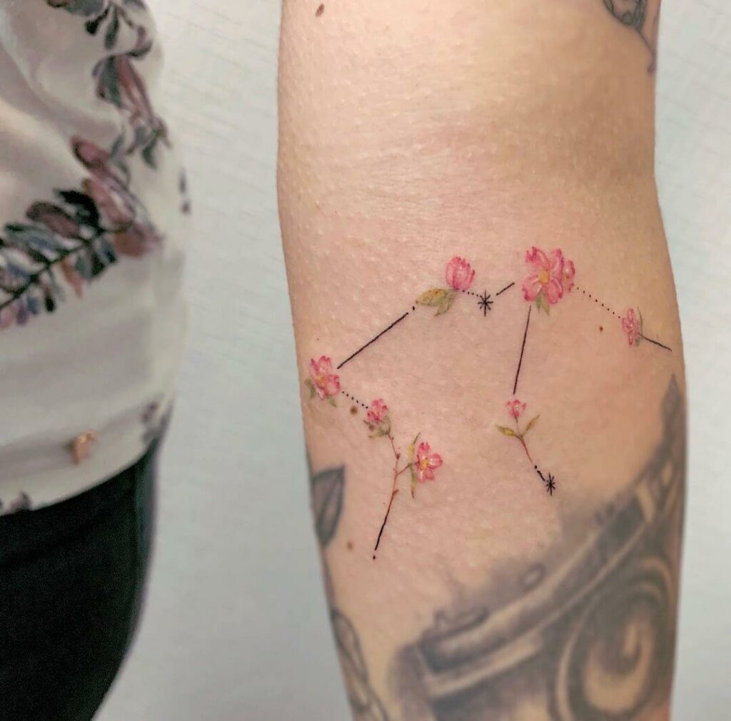 11 Latest Aquarius Constellation Tattoos To Inspire You In 2024! 10 Aquarius Tattoo