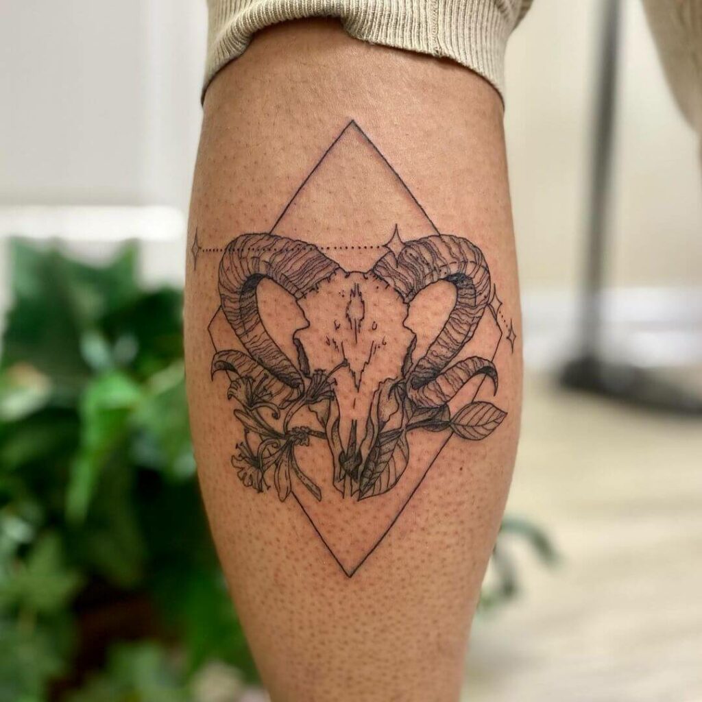11 Latest Aries Tattoos To Inspire You In 2024! 12 Aries Ram Tattoo Design