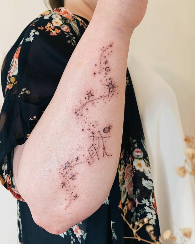 11+ Gemini Constellation Tattoo Ideas You Have to See to Believe! 15 Arm Gemini Constellation Tattoo Idea For Men And Women
