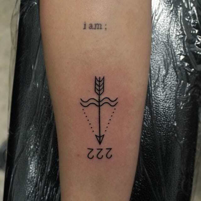 11+ 222 Tattoo Ideas That Will Blow Your Mind! 15 Arrow Line 222 Tattoo