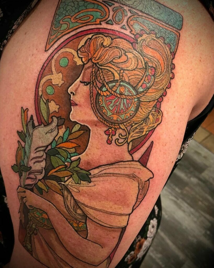 11+ Art Tattoo Ideas You'll Have To See To Believe! 11 Art Nouveau Tattoo