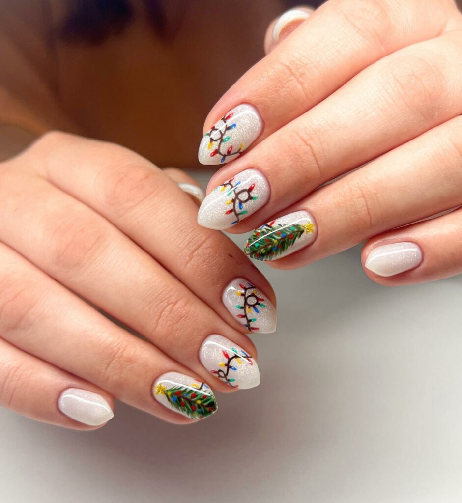 Celebrate with 33 Short Christmas Nail Ideas in 2024 35 Artistic Short Christmas Nails