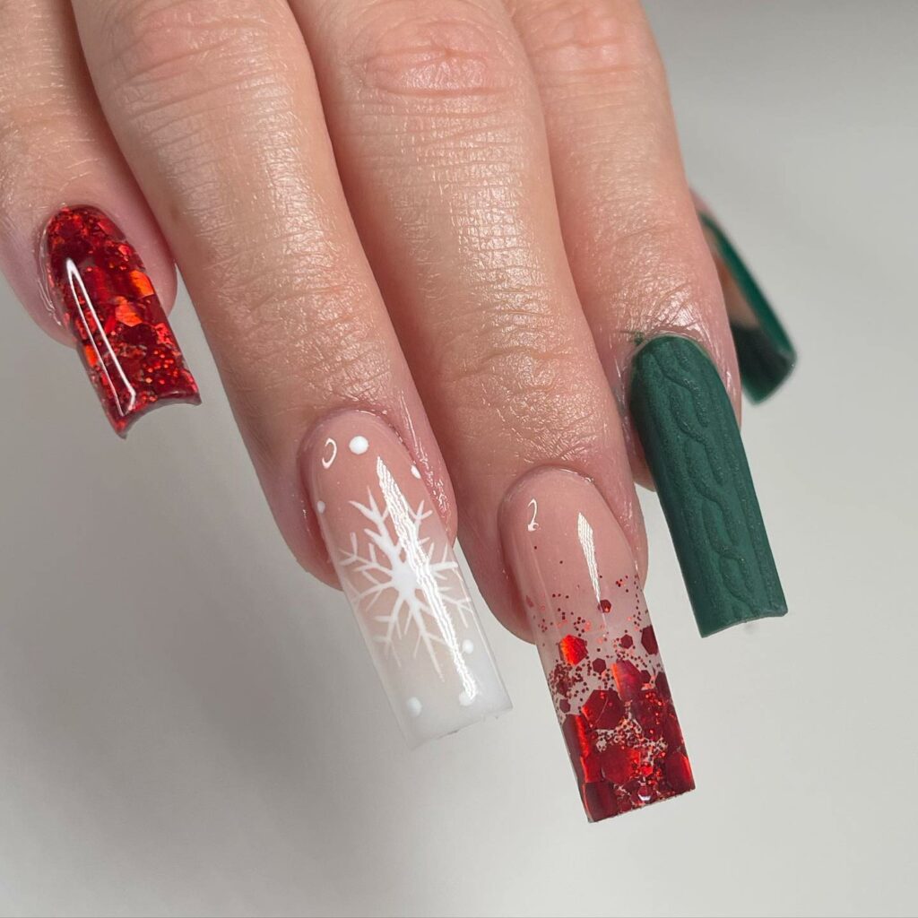 44 Latest Snowflake Nail Ideas To Try In 2024! 19 Creative Mastery on Acrylic Snowflake Nails