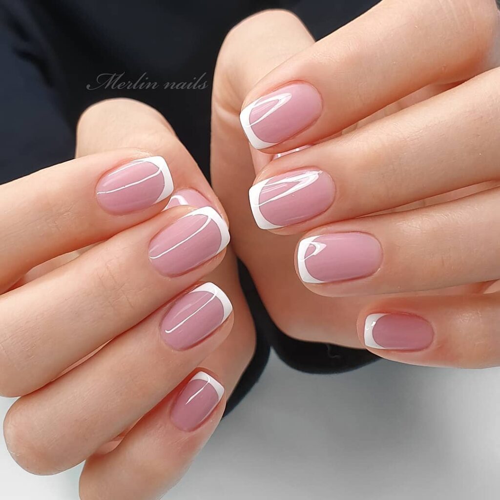 32 Latest Square French Nail Designs To Try In 2024! 13 Artsy Square French Nails