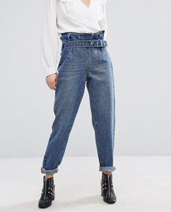 Asos Lost Ink Mom Jeans With Paper Bag Waist Asos Lost Ink Mom Jeans With Paper Bag Waist