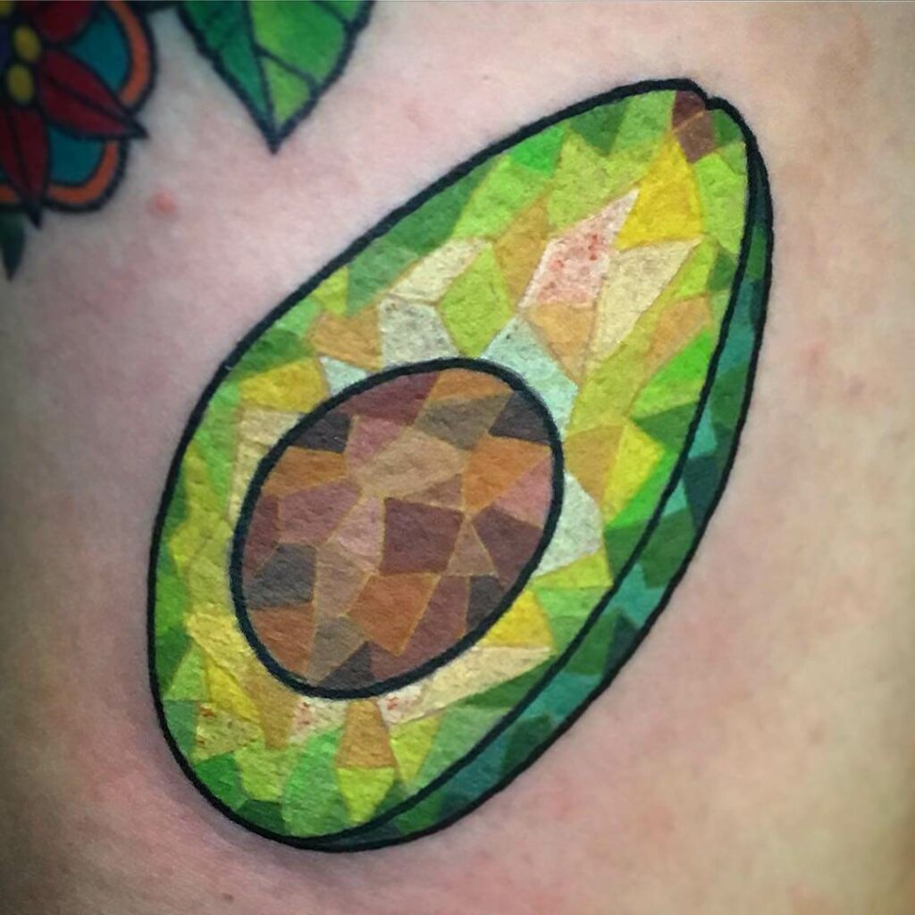 11+ Mosaic Tattoo Ideas That Will Blow Your Mind! 16 Avocado Mosaic Tattoo