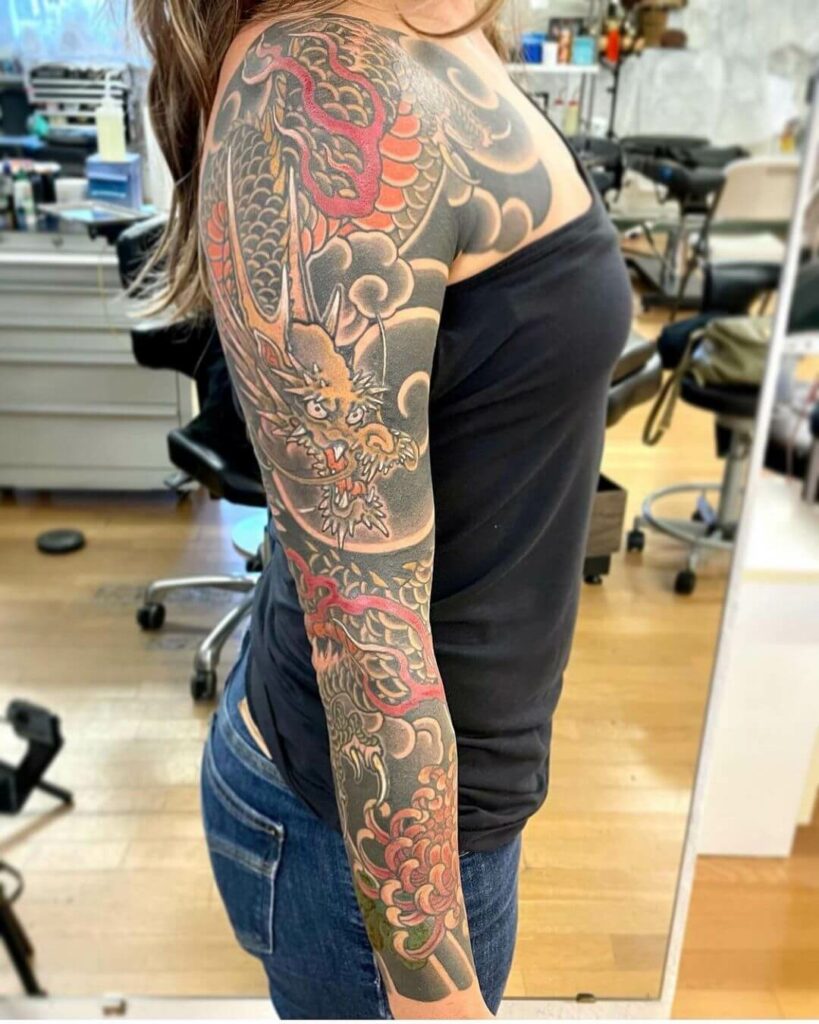 11 Latest Arm Sleeve Tattoos To Inspire You In 2024! 15 Awesome Colorful Japanese Full Sleeve Arm Tattoo Idea